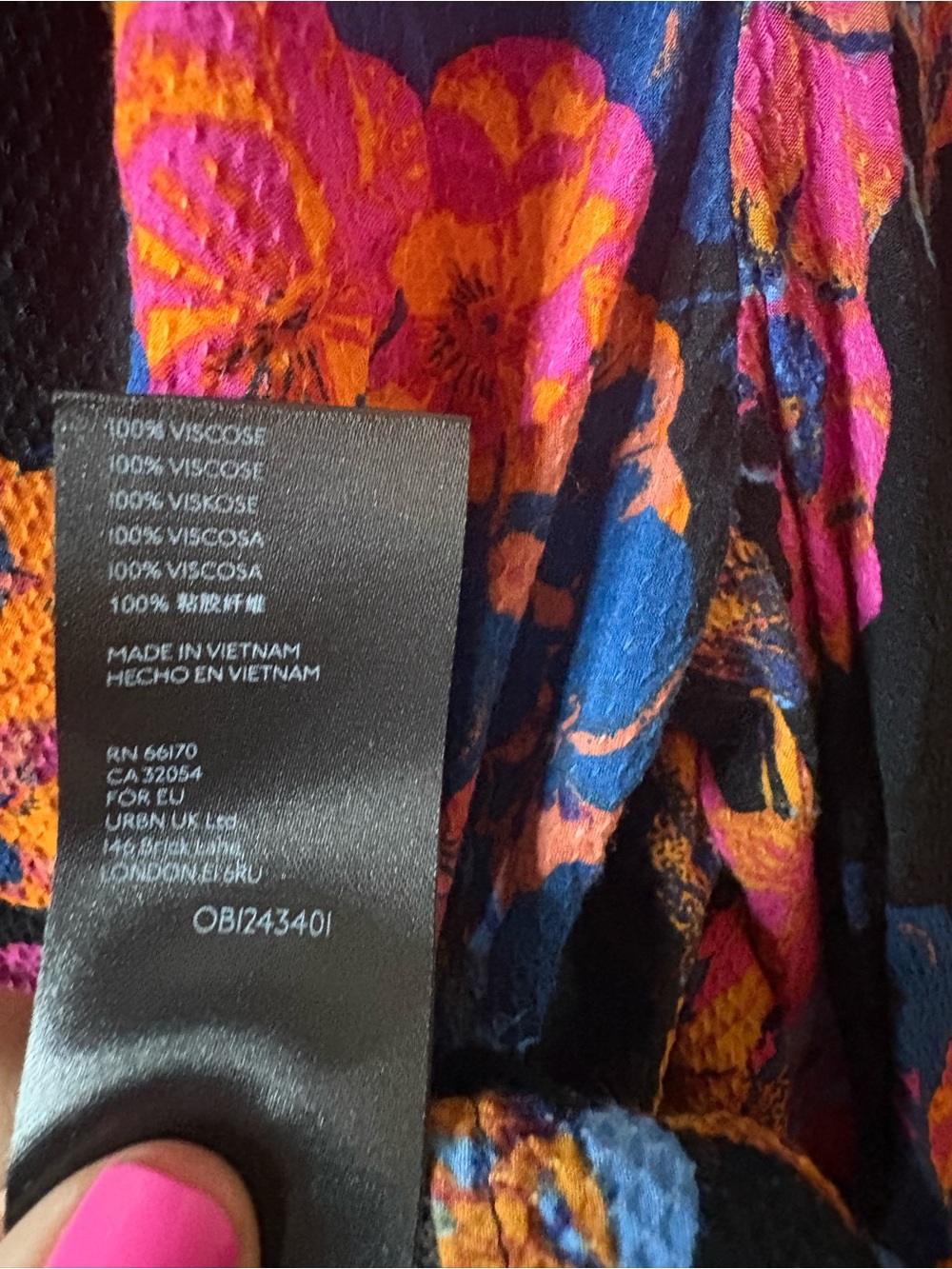 Euc ANTHROPOLOGIE MAEVE COLETTE PULLOVER PEASANT BLOUSE TOP PINK BLACK FLORAL M - Picture 11 of 11